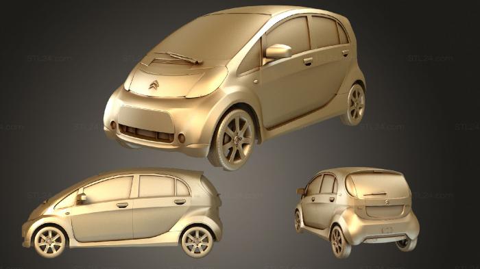 Автомобили и транспорт (Citroen C zero 2011, CARS_1154) 3D модель для ЧПУ станка
